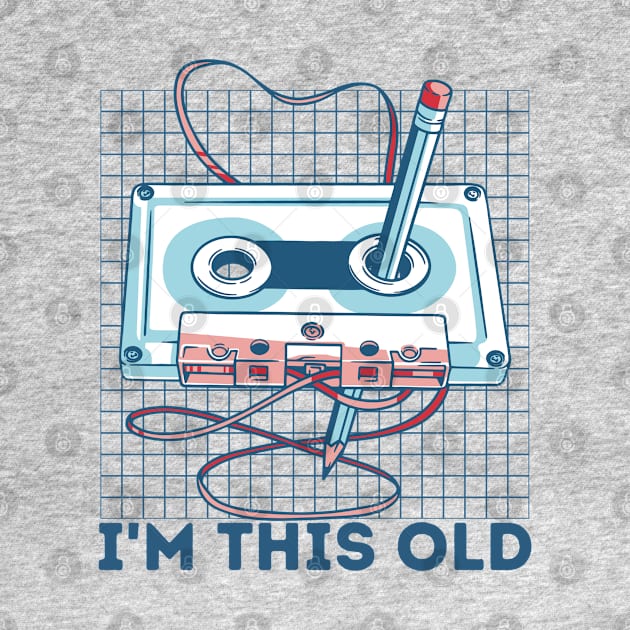 I'm This Old Cassette and Pencil by Bruno Pires